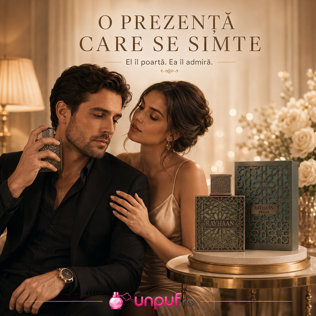 Rayhaan Terra parfum Arăbesc pentru bărbați, aromă ambrată, orientală, elegantă și memorabilă